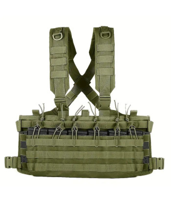 Chest Rig Tactical Molle Capacidade 6 Mags