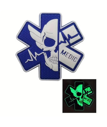 Patchs Tactical Medic que brilham no escuro