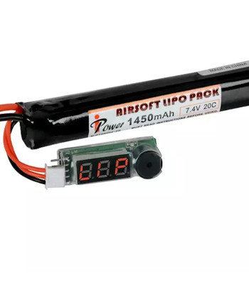 Alarme sonoro e LEDs para baterias Lipo 2-3S - VB POWER