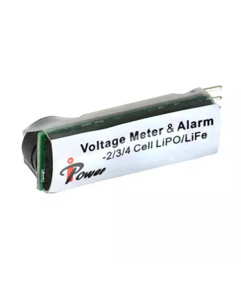 Alarme sonoro e LEDs para baterias Lipo 2-3S - VB POWER